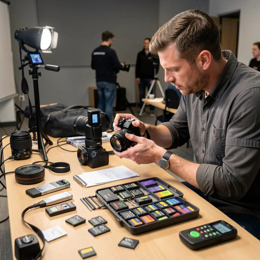 Photography fundamentals workshop setup